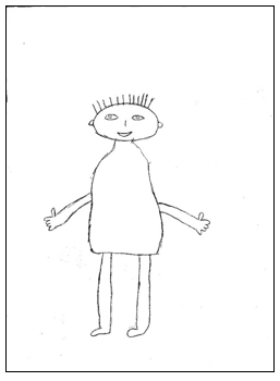 דוגמא לציור אדם 2 במבחני מיון